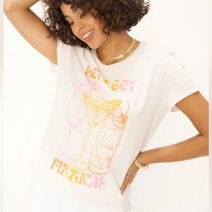 Project Social T White Tee with Colorful Graphic
